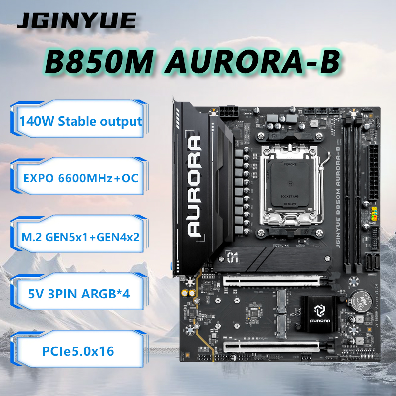 Am5 Micro Atx Pcie 5.0 Motherboard - JGINYUE B850M AURORA-B Nuova scheda madre