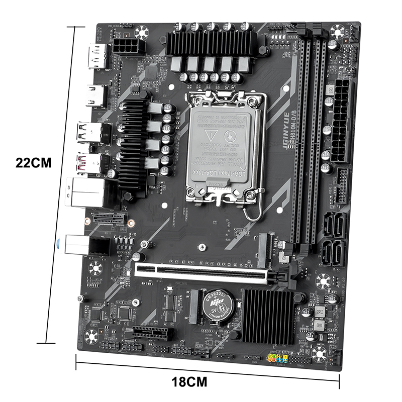 Lga1851 Gaming Motherboard - Scheda Madre Gaming JGINYUE H810M-D/B M-ATX