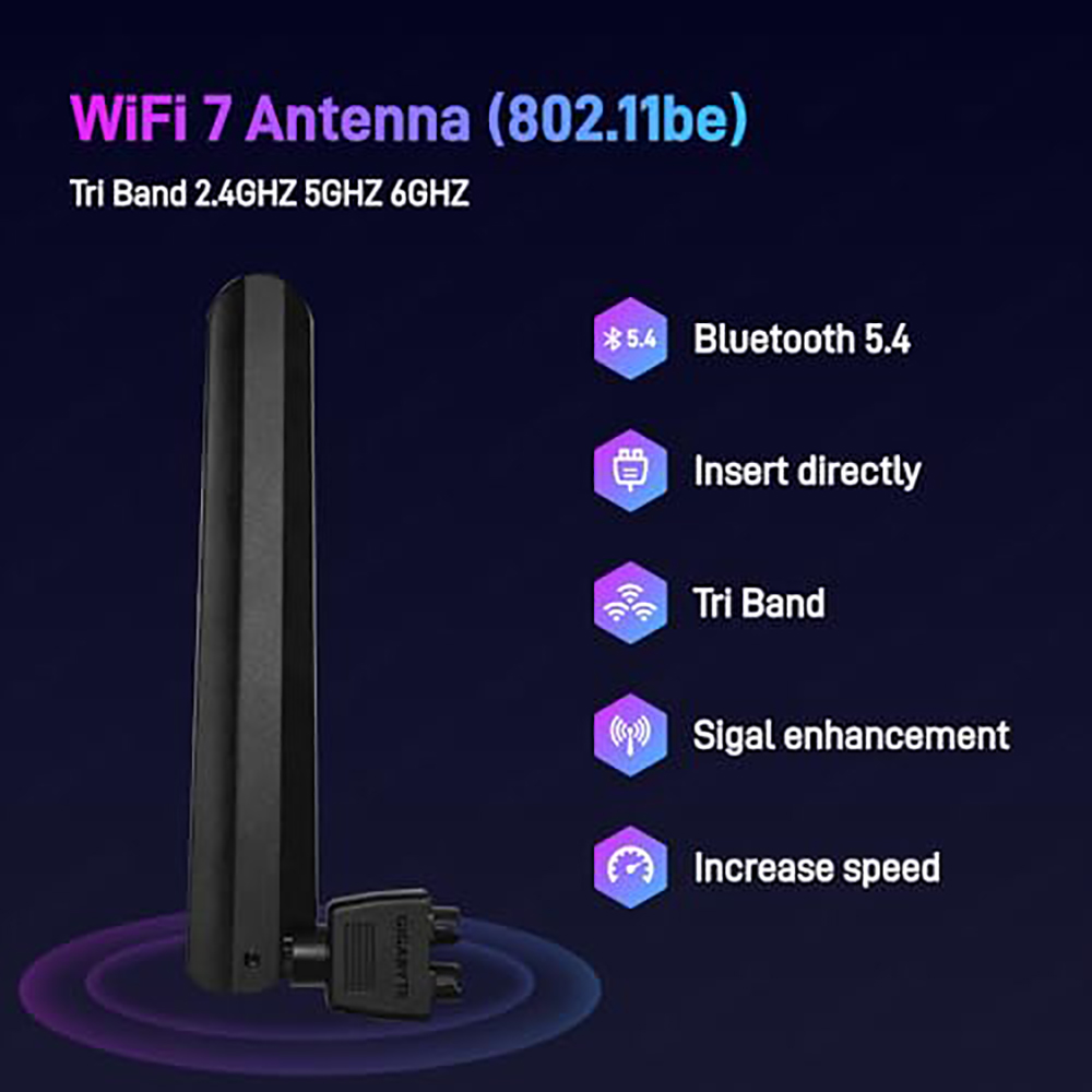 Antenna WIFI 7 EZ-Plug per sch - Z890 Wi-Fi 7 Motherboard recensione e prezzo