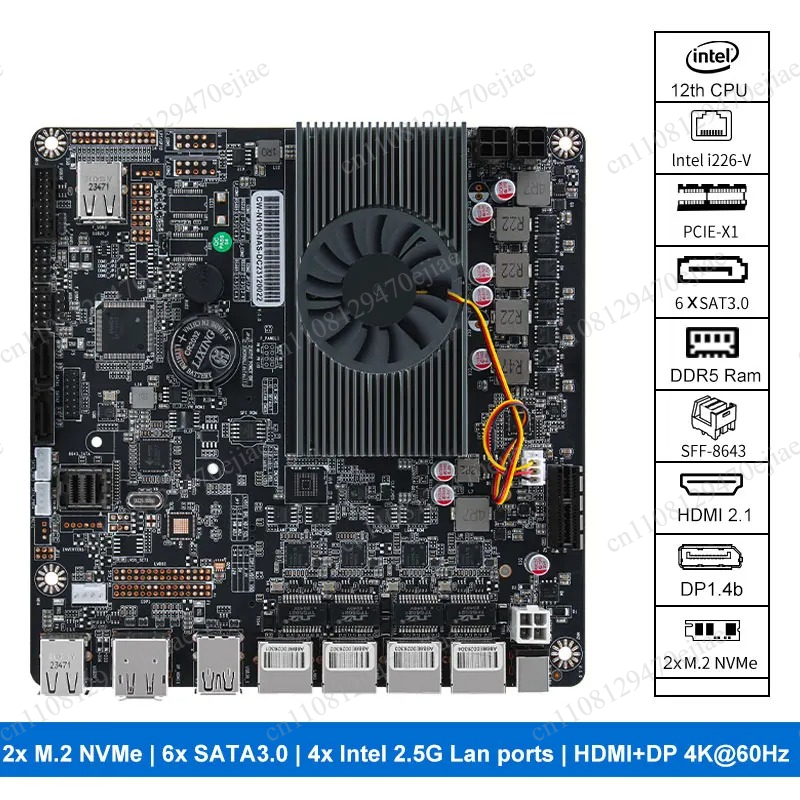 Scheda madre N100 Mini ITX NAS - Mini Itx Dual 2.5G Nas Motherboard recensione e prezzo