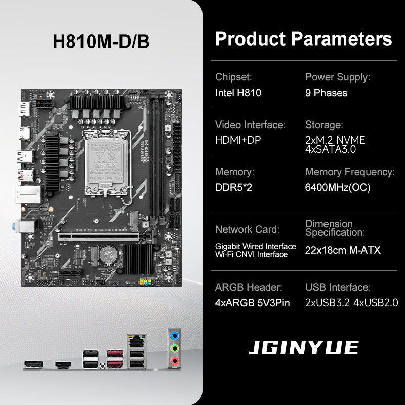 Scheda Madre Gaming JGINYUE H8 - Lga1851 Gaming Motherboard recensione e prezzo