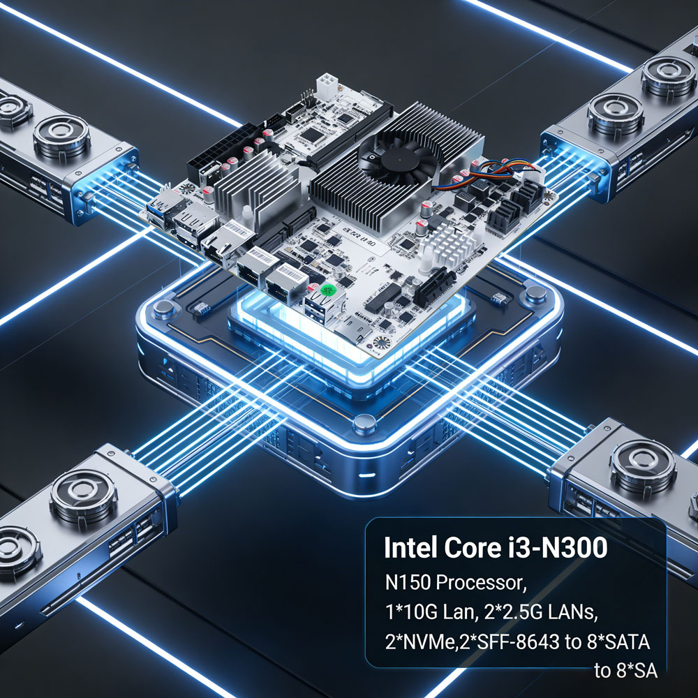 Scheda Madre Mini ITX NAS a 8  - Mini Itx Dual 2.5G Nas Motherboard recensione e prezzo