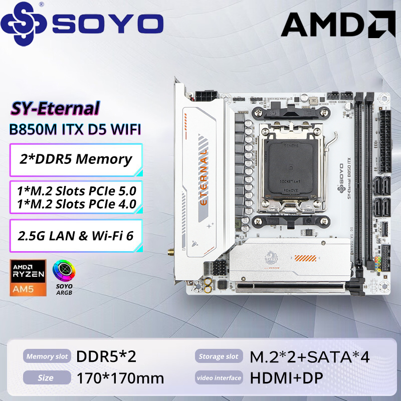 Scheda madre SOYO B850M ARGB W - X870E Atx Motherboard recensione e prezzo