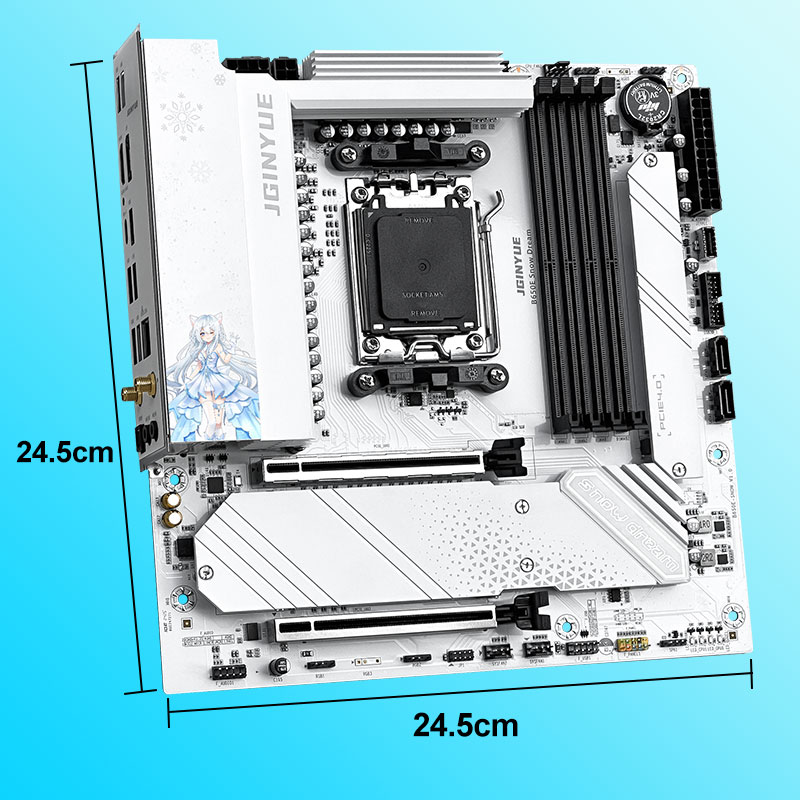 JGINYUE B650E Snow Dream AM5 M - Am5 Micro Atx Pcie 5.0 Motherboard recensione e prezzo