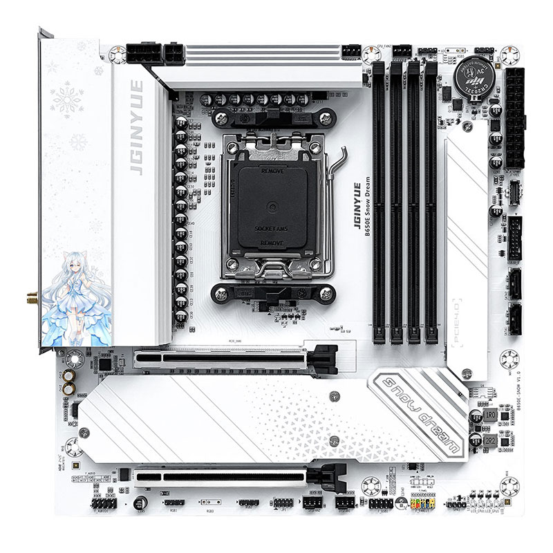 JGINYUE B650E Snow Dream AM5 M - Am5 Micro Atx Pcie 5.0 Motherboard recensione e prezzo