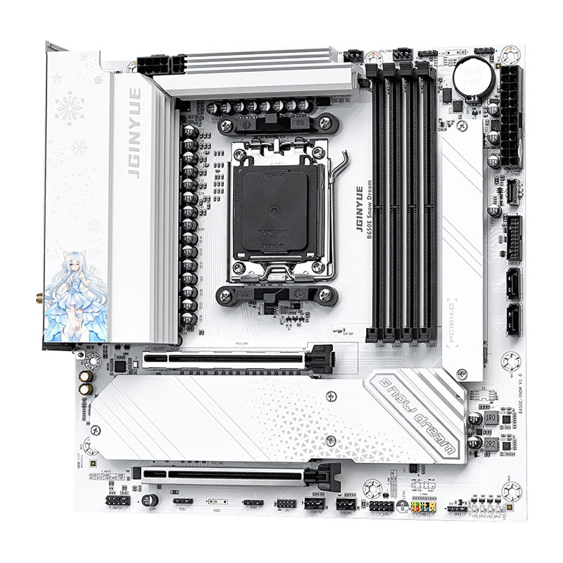 JGINYUE B650E Snow Dream AM5 M - Am5 Micro Atx Pcie 5.0 Motherboard recensione e prezzo