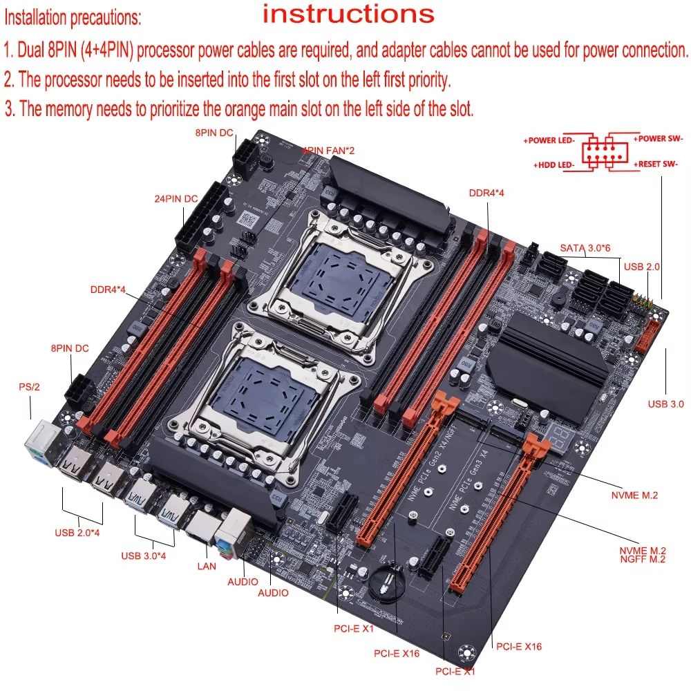 Kit Scheda Madre Gaming SOYO X - Dual Lga2011-3 Server Motherboard Combo recensione e prezzo